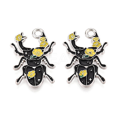 Alloy Enamel Pendants ENAM-N062-08P-1