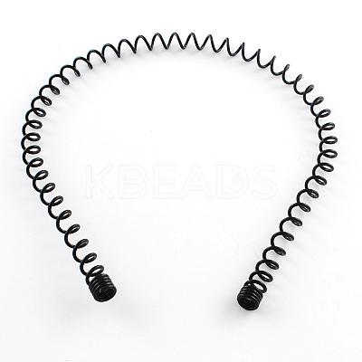 Hair Accessories Iron Wavy Hair Band Findings OHAR-Q043-03-1
