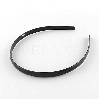 Plain Headwear Hair Accessories Plastic Hair Band Findings OHAR-S186-02-1