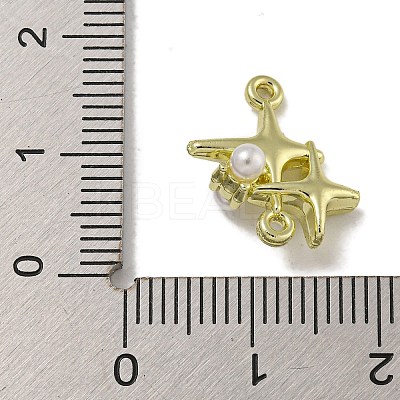 Rack Plating Alloy Star Links Connector Charms PALLOY-F312-71G-01-1