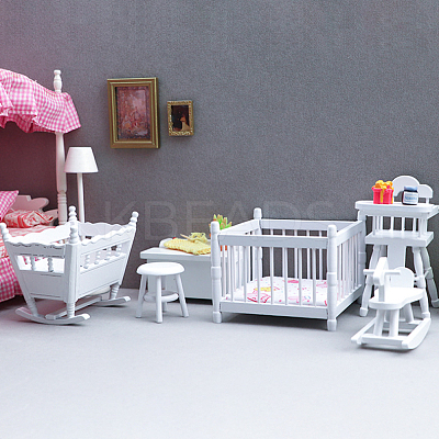 1 Set Wood Mini Furniture Model DIY-GO0002-35-1