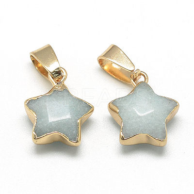 Natural Gemstone Pendants LS-G-Q494-39B-1