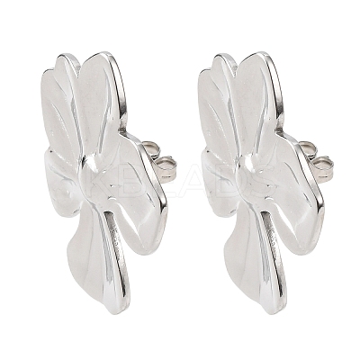 304 Stainless Steel Stud Earrings EJEW-I323-01P-01-1