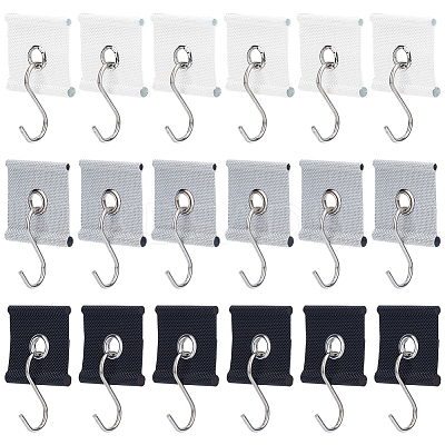 18Pcs 3 Colors Cloth RV Awning Rail Piping Eyelets AJEW-BC0009-46-1