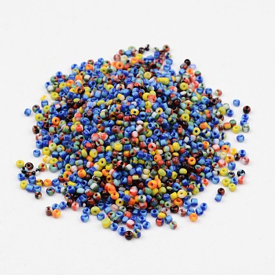 12/0 Opaque Colours Seep Glass Beads SEED-J019-02-1