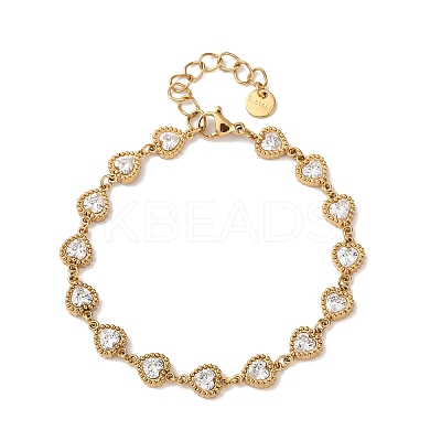 304 Stainless Steel Link Chain Bracelets for Women BJEW-A047-03G-1
