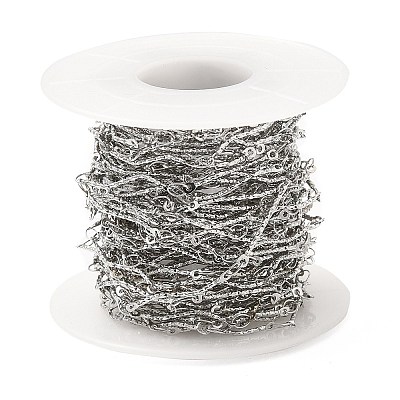 Non-Tarnish 304 Stainless Steel Link Chains STAS-D084-36P-1
