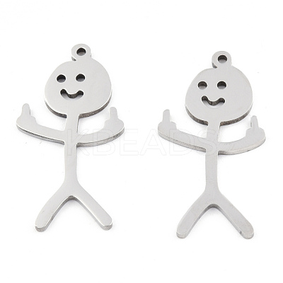 Non-Tarnish 201 Stainless Steel Pendants STAS-N098-134P-1