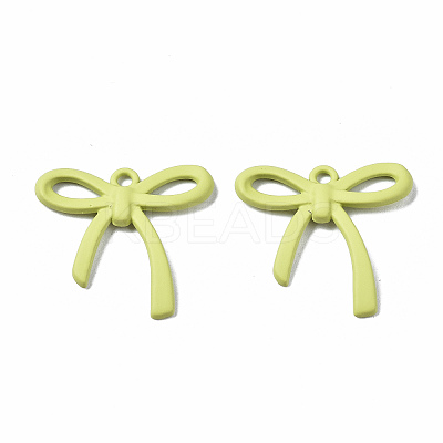 Spray Painted Alloy Pendants PALLOY-Q434-009B-NR-1