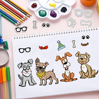 1 Sheet PVC Plastic Stamps DIY-GL0009-06-1