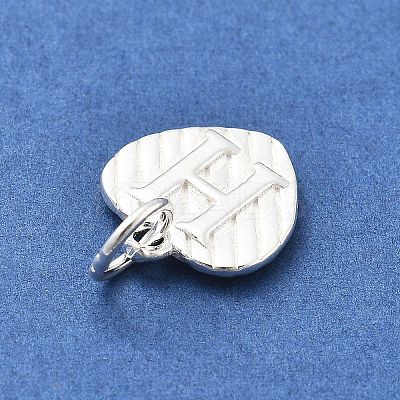 925 Sterling Silver Heart with Capital Letter Charms STER-S009-13H-S-1