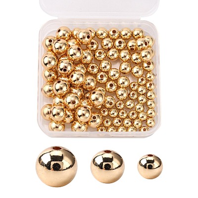 90Pcs 3 Style Brass Beads KK-AR0002-45-1