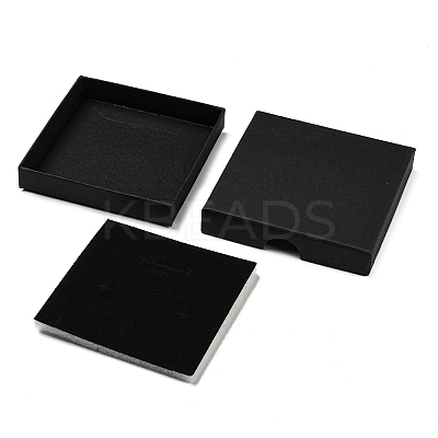 Square Cardboard Paper Jewelry Box LS-CON-D014-01C-02-1