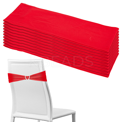 Polyester Elastic Elegant Satin Chair Cover Sashes AJEW-WH0678-86A-1