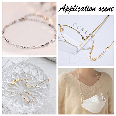 2M Brass Star Link Chains DIY-CA0002-11-1