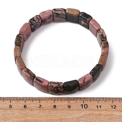 Natural Hypersthene Beaded Stretch Bracelets for Unisex G-K303-02C-1