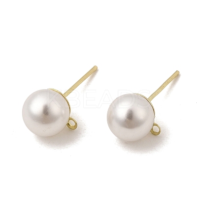 Iron Stud Earring Findings STAS-WH0029-02C-01-1-1