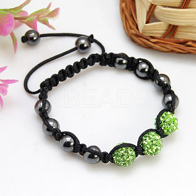 Fashion Disco Ball Bracelets BJEW-H456-07-1