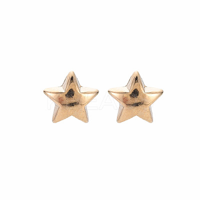 Star Stud Earrings for Women EJEW-S213-03A-01G-RS-1