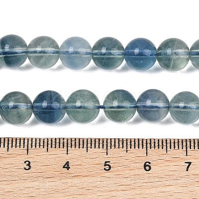 Natural Blue Fluorite Beads Strands GG-CBAF158-8mm-1