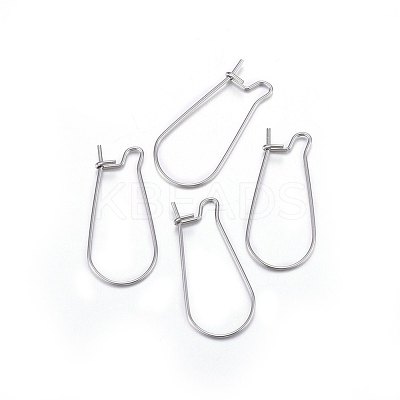 316L Surgical Stainless Steel Hoop Earrings STAS-P210-28P-1