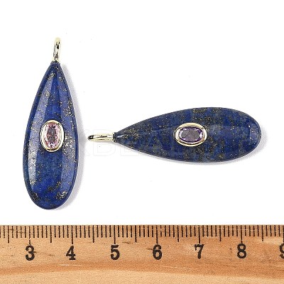 Dyed Natural Lapis Lazuli Pendants G-D357-03F-1