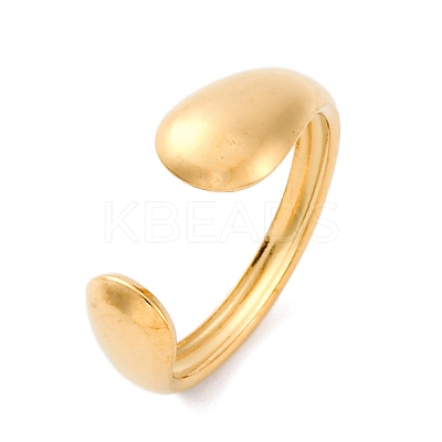 304 Stainless Steel Cuff Rings for Women RJEW-F175-03G-02-1