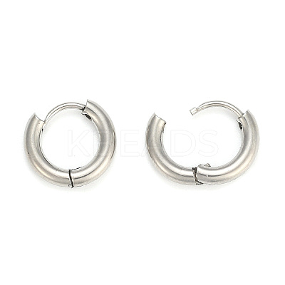 304 Stainless Steel Huggie Hoop Earrings EJEW-O087-06B-P-1