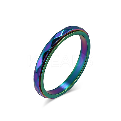 304 Stainless Steel Rotating Finger Rings FS-WGA316C-12-1