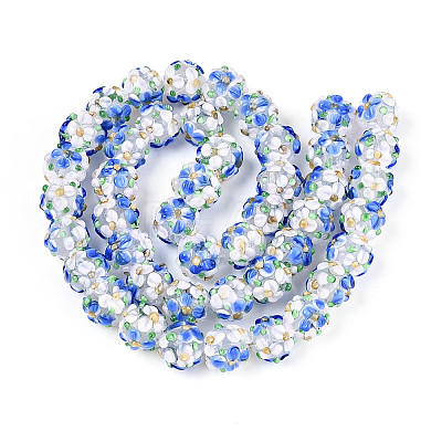 Handmade Lampwork Beads Strands LAMP-N021-015A-16-1
