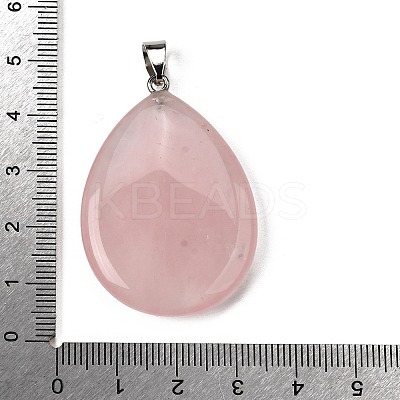 Natural Rose Quartz Pendants G-F820-14P-05-1