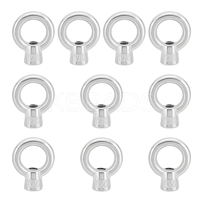 10Pcs 304 Stainless Steel Lifting Eye Nuts FIND-UN0001-75A-1