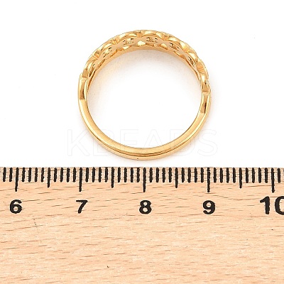 304 Stainless Steel Micro Pave Cubic Zirconia Finger Rings for Women RJEW-K315-01G-1