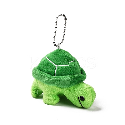 Cartoon PP Cotton Plush Simulation Soft Stuffed Animal Toy Tortoise Pendants Decorations HJEW-K043-02-1