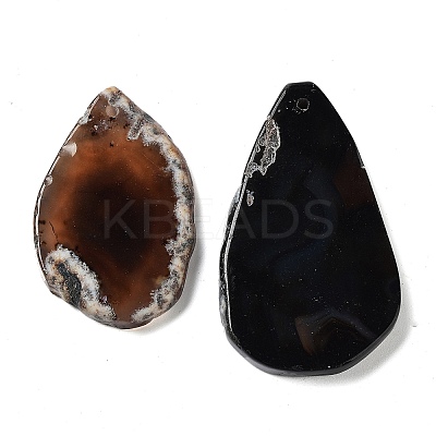 Dyed Mixed Shape Natural Agate Gemstone Big Pendants G-R300-11-1