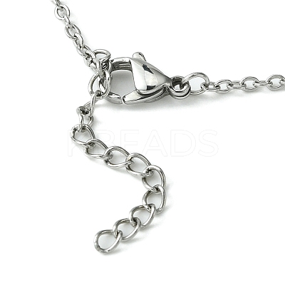 Tarnish Resistant 304 Stainless Steel Macrame Pouch Braided Gemstone Holder NJEW-JN04468-04-1