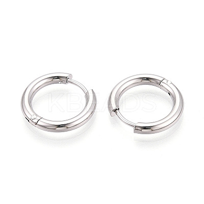 304 Stainless Steel Hoop Earrings EJEW-T048-24A-P-1