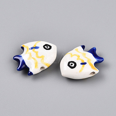 Handmade Porcelain Beads PORC-N009-08C-1