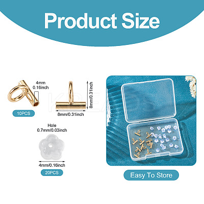 Brass Tube Bails DIY-TA0014-37A-G-1