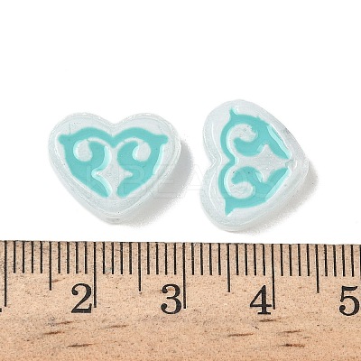 Dyed & Heated Baking Paint Glass Beads LAMP-D004-02B-1