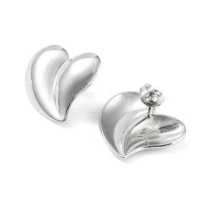 Non-Tarnish 304 Stainless Steel Stud Earrings EJEW-P245-14P-1