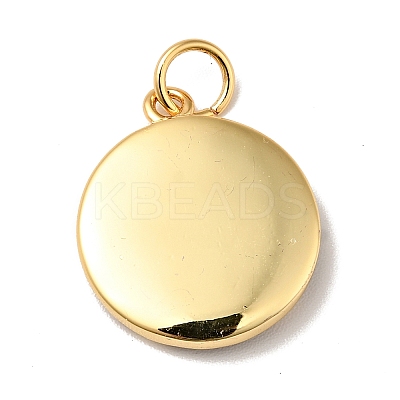 Rack Plating Brass Micro Pave Cubic Zirconia Pendants KK-H431-09G-A-1
