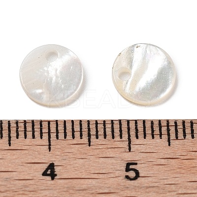 Natural White/Black Shell Carved Pendants SSHEL-D084-01A-1