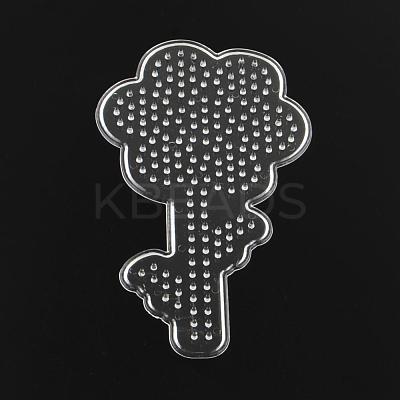 Flower ABC Plastic Pegboards used for 5x5mm DIY Fuse Beads X-DIY-Q009-17-1