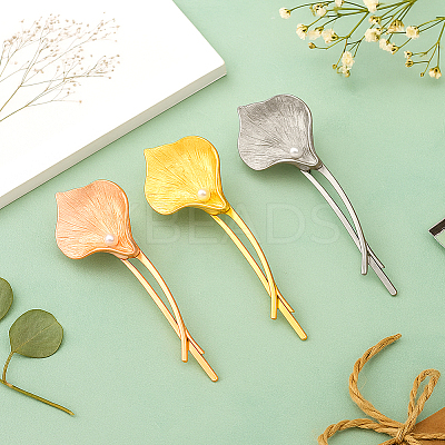 9Pcs 3 Colors Iron Hair Bobby Pins PHAR-HY0001-12-1