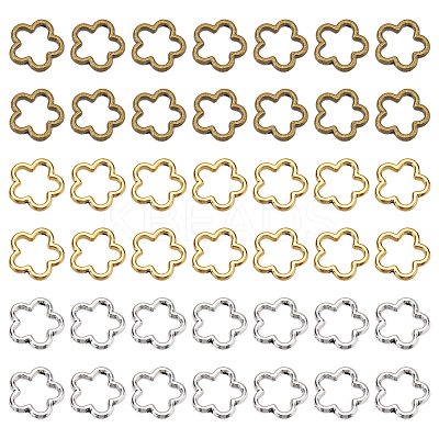 90Pcs 3 Colors Tibetan Style Alloy Bead Frames FIND-SC0011-51-1