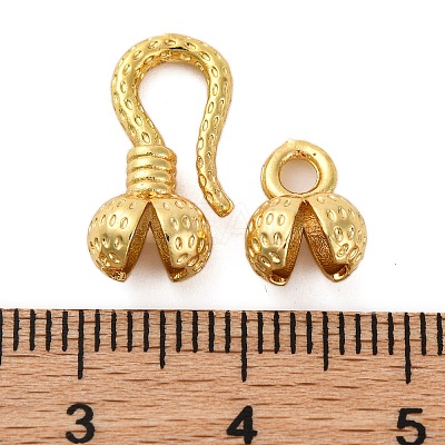 Rack Plating Brass Hook and S-Hook Clasps KK-Z070-39G-1