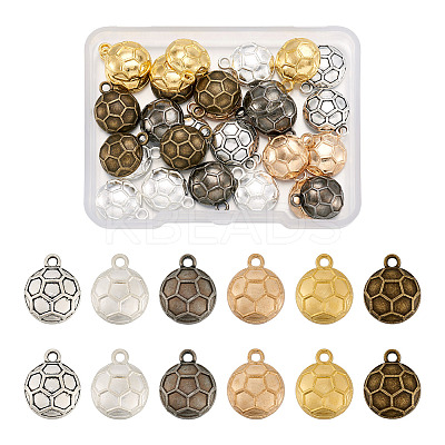 36Pcs 6 Colors Alloy Charms FIND-CW0001-19-1