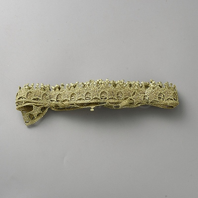 Star Braided Metallic Lace Trim OCOR-WH0101-139-1