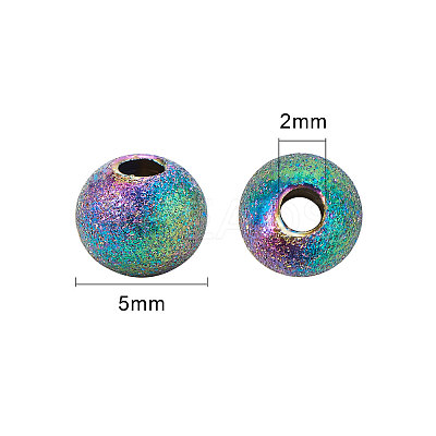 PVD Vacuum Plating 304 Stainless Steel Spacer Beads STAS-CJ0001-85-1